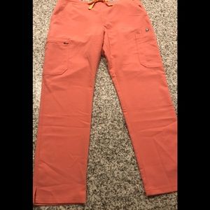 Figs Coral Yola Scrub Pants